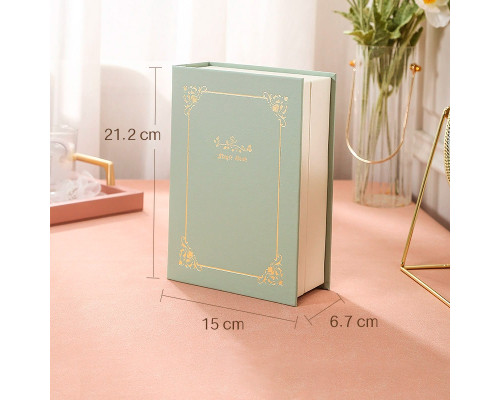 Шкатулка книга Casegrace SP-01115 органайзер для хранения ювелирных изделий Green
