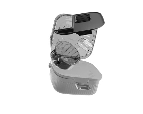 Клетка для хомяка Taotaopets 266607 с беговым колесом поилкой зоной для кормления прозрачная 21 см Black