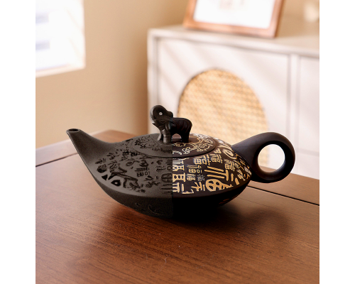 Чайный набор 028 Elephant с глины заварник 210 ml + 4 пиалы