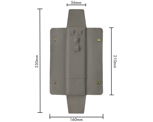 Дорожный футляр Casegrace SP-01345 органайзер для украшений и ювелирных изделий для путешествий Gray