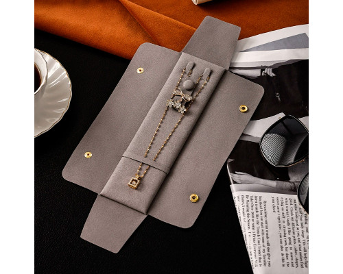 Дорожный футляр Casegrace SP-01345 органайзер для украшений и ювелирных изделий для путешествий Gray