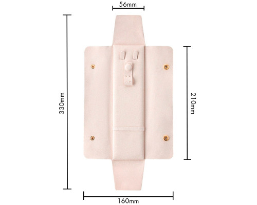 Дорожный футляр Casegrace SP-01345 органайзер для украшений и ювелирных изделий для путешествий Light Pink