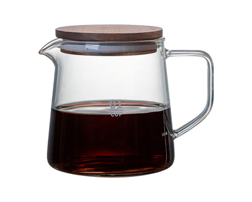 Сервер Ecocoffeetools S900 графин для приготовления кофе заварник для пуровера стеклянный 300 мл
