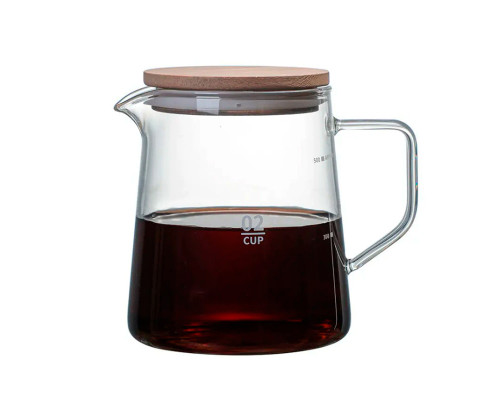 Сервер Ecocoffeetools S900 графин для приготовления кофе заварник для пуровера стеклянный 500 мл