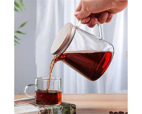 Сервер Ecocoffeetools S900 графин для приготовления кофе заварник для пуровера стеклянный 500 мл