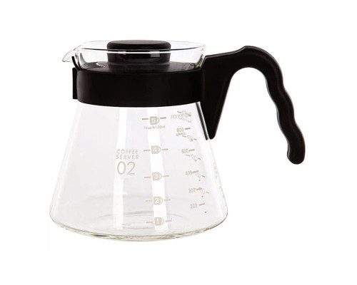 Сервер Ecocoffeetools S600 600 мл графин для приготовления кофе заварник для пуровера стеклянный Black