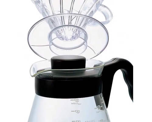 Сервер Ecocoffeetools S600 600 мл графин для приготовления кофе заварник для пуровера стеклянный Black