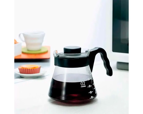 Сервер Ecocoffeetools S600 600 мл графин для приготовления кофе заварник для пуровера стеклянный Black