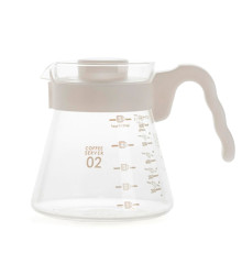 Сервер Ecocoffeetools S600 600 мл графин для приготовления кофе заварник для пуровера стеклянный White