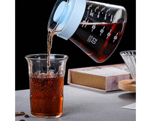 Сервер Ecocoffeetools S600 600 мл графин для приготовления кофе заварник для пуровера стеклянный White