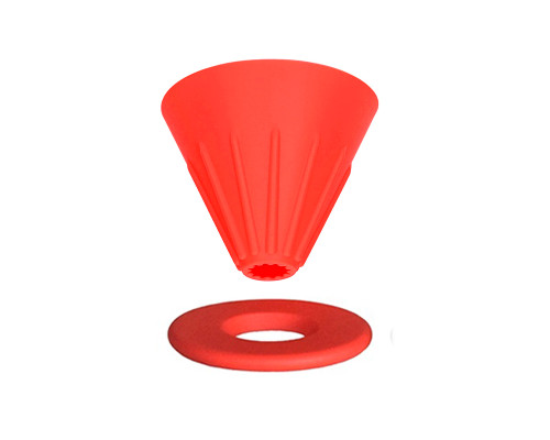 Пуровер Ecocoffeetools GV40 для заваривания кофе Red