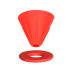 Пуровер Ecocoffeetools GV40 для заваривания кофе Red