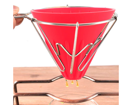 Пуровер Ecocoffeetools GV40 для заваривания кофе Red