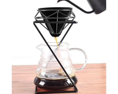 Пуровер Ecocoffeetools GV40 для заваривания кофе Black