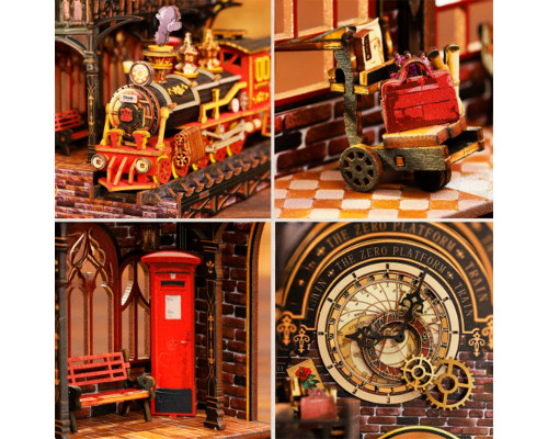 Румбокс магический дом конструктор DIY House XSL-03 Zero Platform Book Nook сборный румбокс