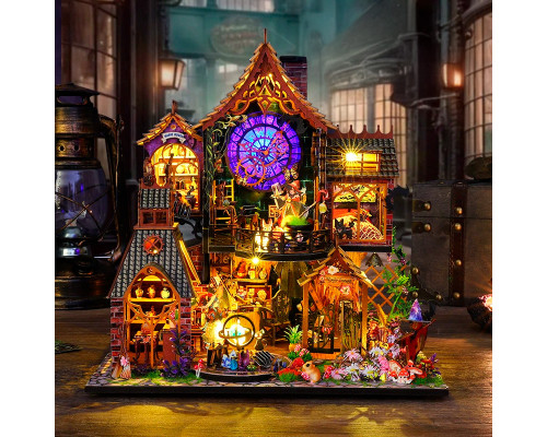 Румбокс магический дом конструктор DIY House ES015-B Magic Forest сборный румбокс с куполом