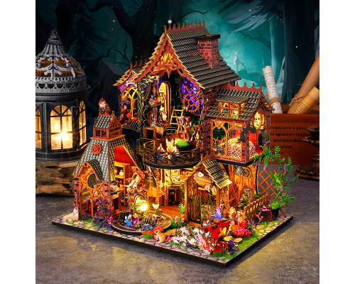 Румбокс магический дом конструктор DIY House ES015-B Magic Forest сборный румбокс с куполом