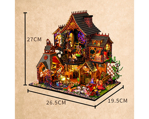 Румбокс магический дом конструктор DIY House ES015-B Magic Forest сборный румбокс с куполом