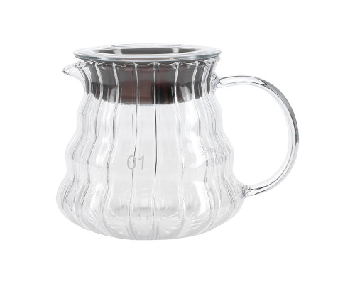 Сервер Choxila 12054 графин для приготовления кофе заварник для пуровера стеклянный 400 мл