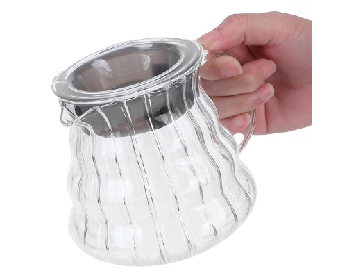 Сервер Choxila 12054 графин для приготовления кофе заварник для пуровера стеклянный 400 мл