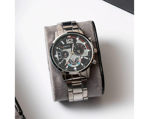 Футляр кейс для наручных часов Casegrace SP01347 органайзер на 2 отделения 13*9,5*7,5 см Black