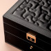 Шкатулка Casegrace SP-01265 для украшений и ювелирных изделий трехуровневая на замке с ключом 23*17*13,5 см Black