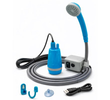 Портативний душ AquaPulse — акумулятор 2200mAh, для дачі й подорожей