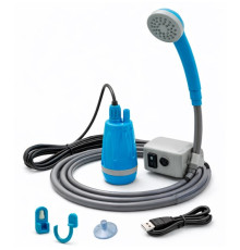 Портативний душ AquaPulse — акумулятор 2200mAh, для дачі й подорожей