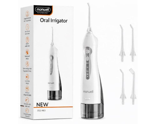 Іригатор порожнини рота 300 мл - портативний іригатор зубний Mornwell D52, флосер для чищення зубів
