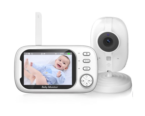 Видеоняня Baby Monitor ABM600j 3.5 с монитором, датчиком звука, ночное видение, видеозапись Видеоняня Baby Monitor ABM600j 3.5 с монитором, датчиком звука, ночное видение, видеозапись