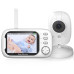 Видеоняня Baby Monitor ABM600j 3.5 с монитором, датчиком звука, ночное видение, видеозапись