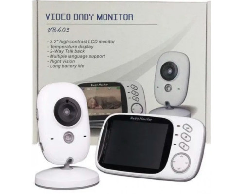 Видеоняня Baby Monitor VB603j 3.2 Original JKR с датчиком звука, ночное видение, термометр радионяня Видеоняня Baby Monitor VB603j 3.2 Original JKR с датчиком звука, ночное видение, термометр радионяня