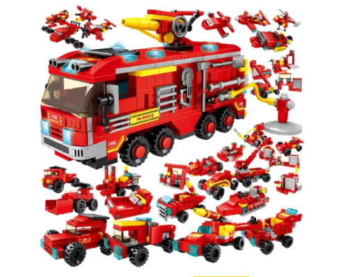 Конструктор пожежна частина 460 шт. 33 в 1 в коробке