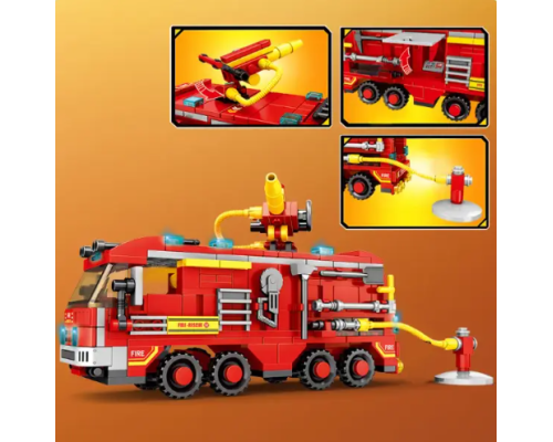 Конструктор пожежна частина 460 шт. 33 в 1 в коробке