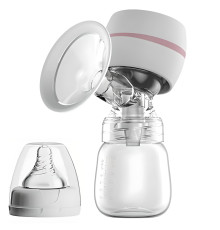 Молоковідсмоктувач електричний двофазний з пляшечкою  2 в 1,  Lacto S3