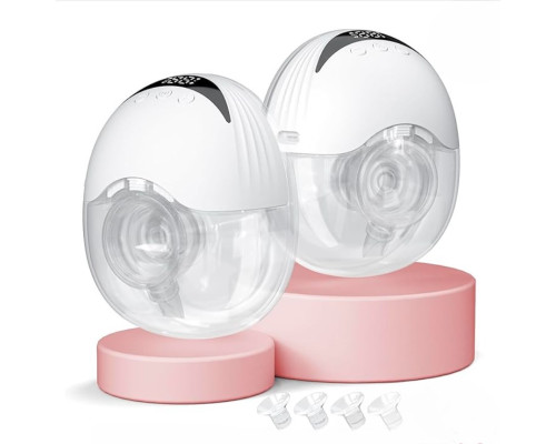 Молоковідсмоктувач електричний подвійний бездротовий MY-375, ультратихий і портативний, вільні руки, 210мл