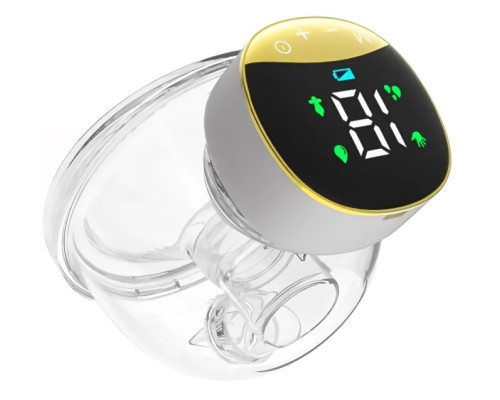 Молоковідсмоктувач електричний носимий на акумуляторі Hands Free MY-373, 4 режими 12 рівнів