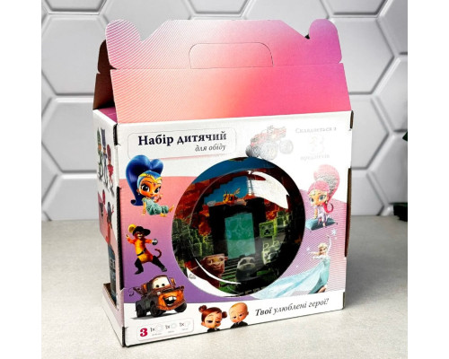 Набір посуду для дітей 3 предмети Minecraft (Майнкрафт), дитячий посуд Склокераміка