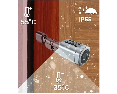Биометрический замок SEVEN LOCK SL-7774BF black (35-90мм) (цилиндр) Биометрический замок SEVEN LOCK SL-7774BF black (35-90мм) (цилиндр)