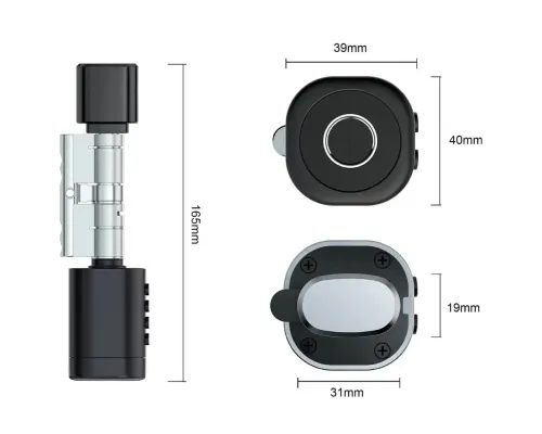 Биометрический замок SEVEN LOCK SL-7774BF black (35-90мм) (цилиндр) Биометрический замок SEVEN LOCK SL-7774BF black (35-90мм) (цилиндр)