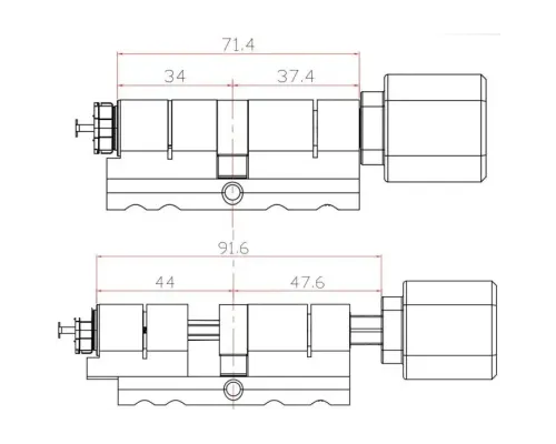 Биометрический замок SEVEN LOCK SL-7774BF black (35-90мм) (цилиндр) Биометрический замок SEVEN LOCK SL-7774BF black (35-90мм) (цилиндр)