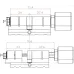Биометрический замок SEVEN LOCK SL-7774BF black (35-90мм) (цилиндр)