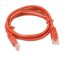 Патч-корд 1 м кат. 5e червоний UTP