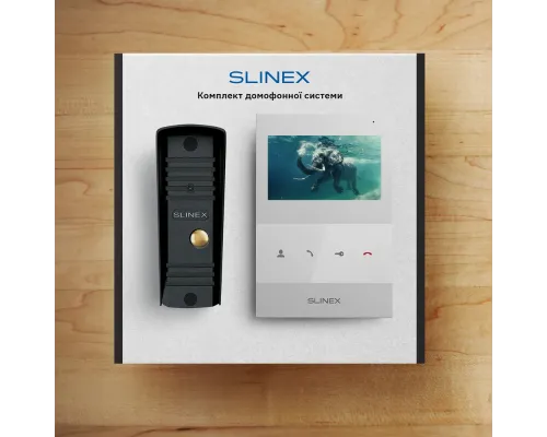Комплект видеодомофона Slinex SQ-04M(White) + ML-16НR(Black)