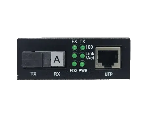 Медиаконвертор ALISTAR X5S 100M 10/100BASE-T RJ-45 - 100BASE-FX 1SM WDM SC 20KM TX1550/RX1310nm