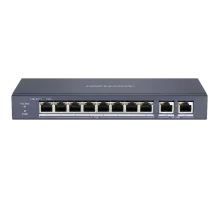 Коммутатор 8 портов неуправляемый Hikvision DS-3E0310P-E/M(B) PoE