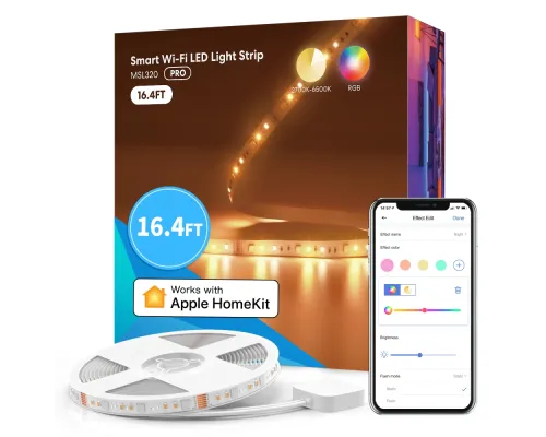 Розумна світлова LED стрічка Wi-Fi Meross MSL320PHK(EU)-5m-Light