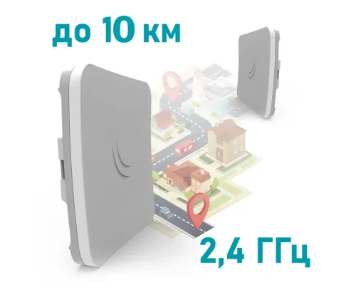 Беспроводной WiFi мост MikroTik SXTsq Lite2 (RBSXTsq2nD) 2.4 ГГц