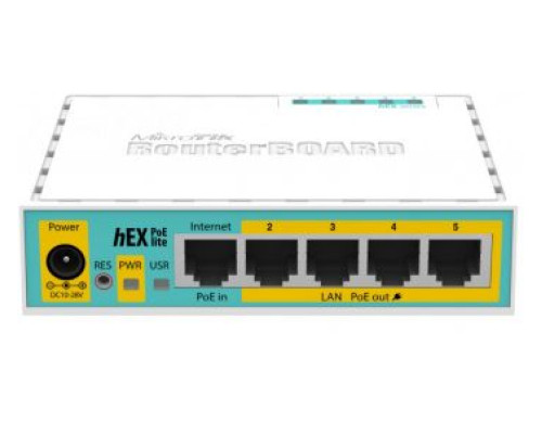 Маршрутизатор MikroTik hEX PoE lite (RB750UPr2) 5-портовий Маршрутизатор MikroTik hEX PoE lite (RB750UPr2) 5-портовий