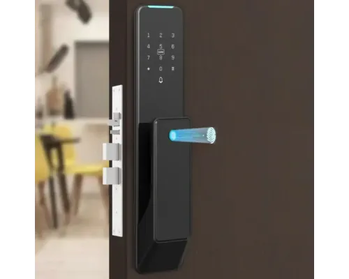 Биометрический замок SEVEN LOCK SL-7775BF black